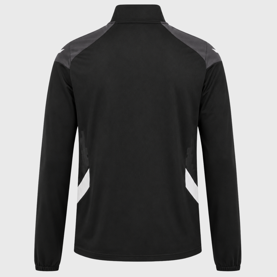 Macron Barbarians Rugby 1/4 Zip Top Black/White 2026/27