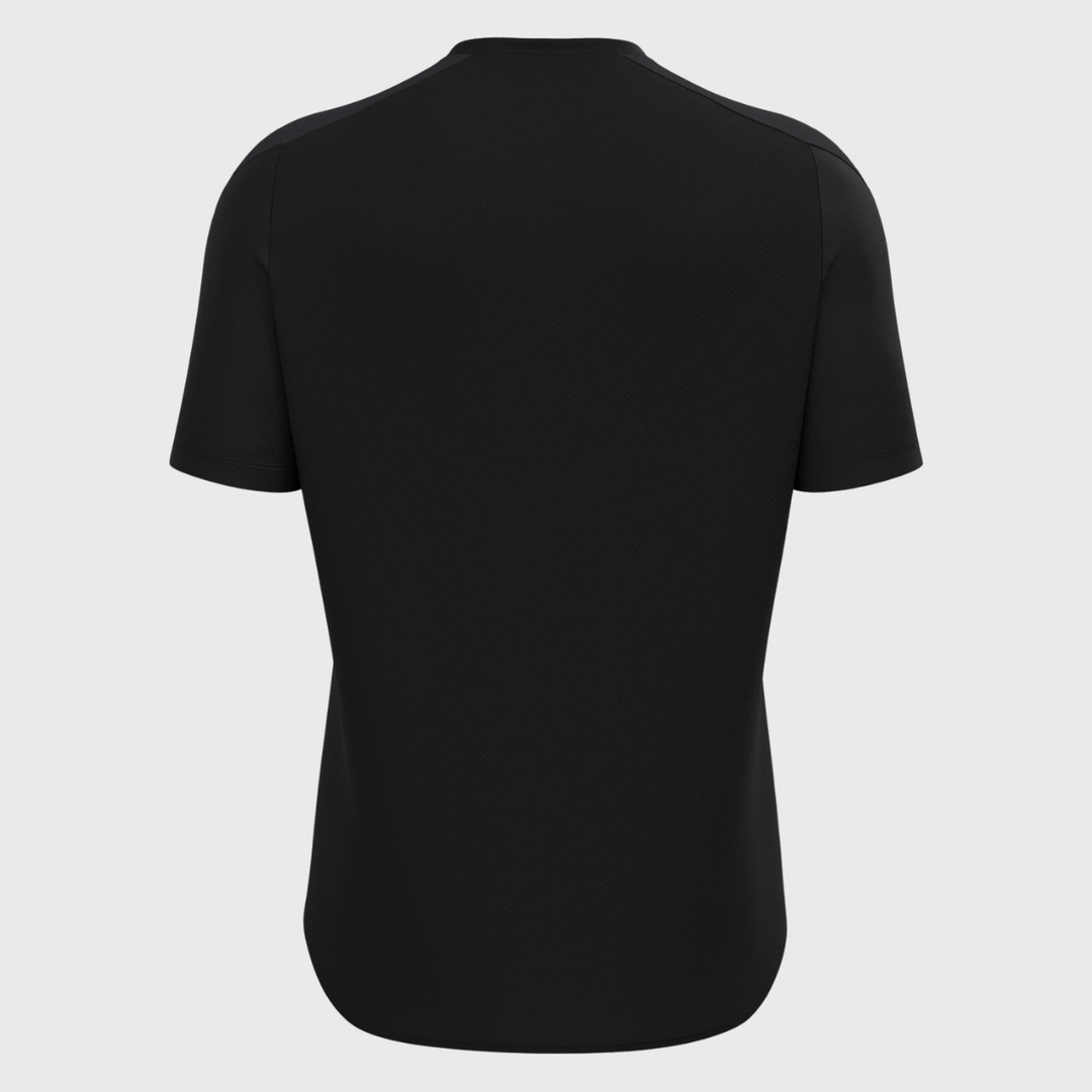 Macron Barbarians Rugby Staff Poly Dry Tee Black 2025/26