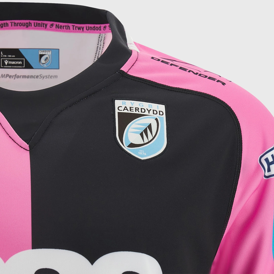 Macron Cardiff Rugby Away Replica Shirt 2023/24 - Rugbystuff.com