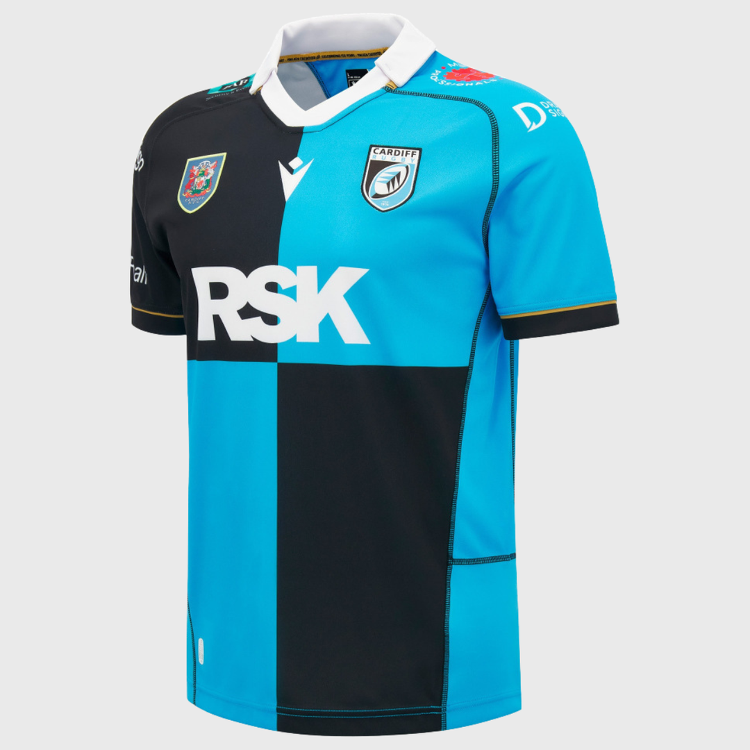 Macron Cardiff Rugby Home Replica Shirt 2026/27