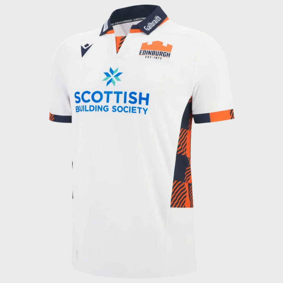 Macron Edinburgh Kid's Away Replica Rugby Shirt 2025/26 - Rugbystuff.com