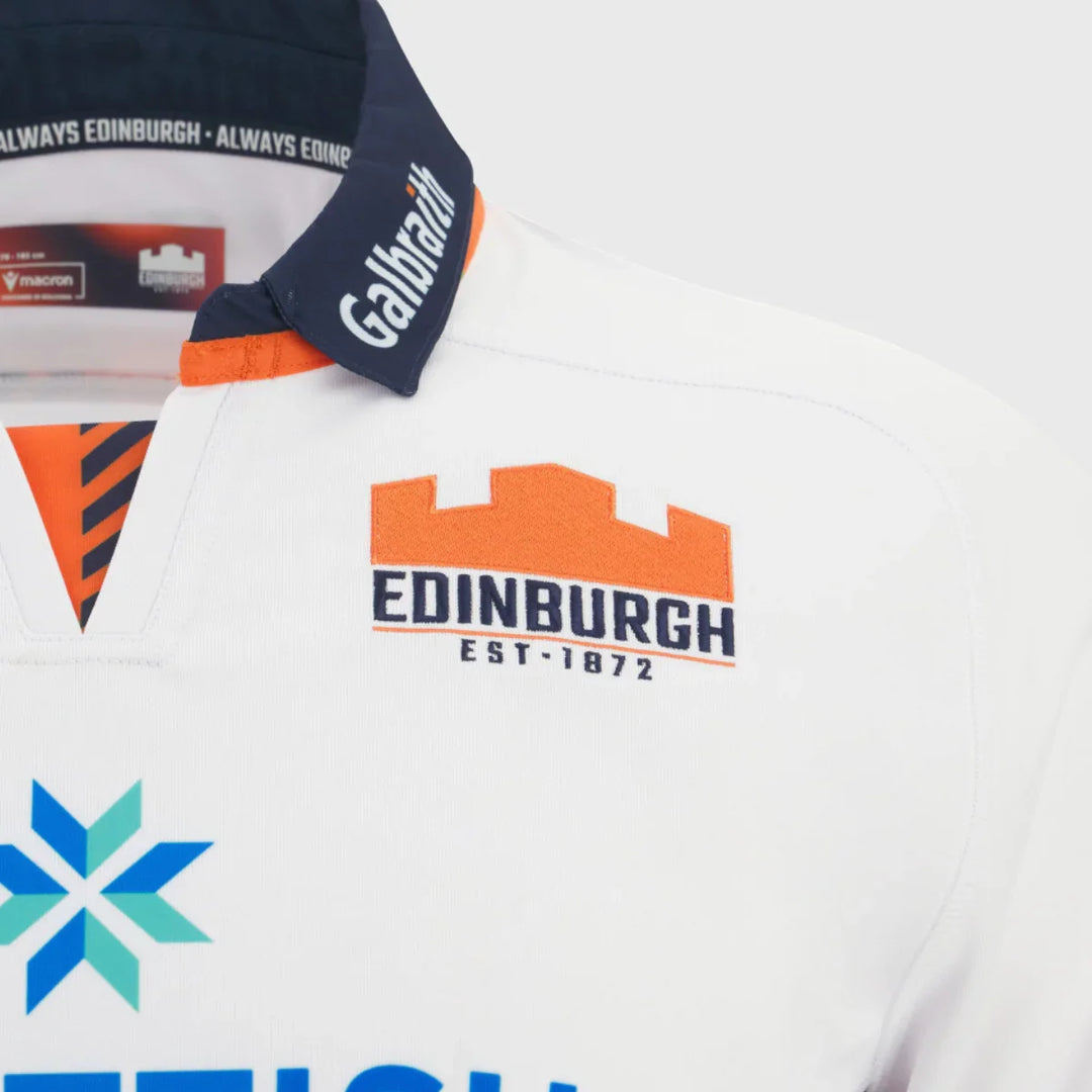 Macron Edinburgh Kid's Away Replica Rugby Shirt 2025/26 - Rugbystuff.com