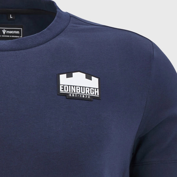 Macron Edinburgh Rugby Short Sleeve Cotton Tee 2023/24 - Rugbystuff.com