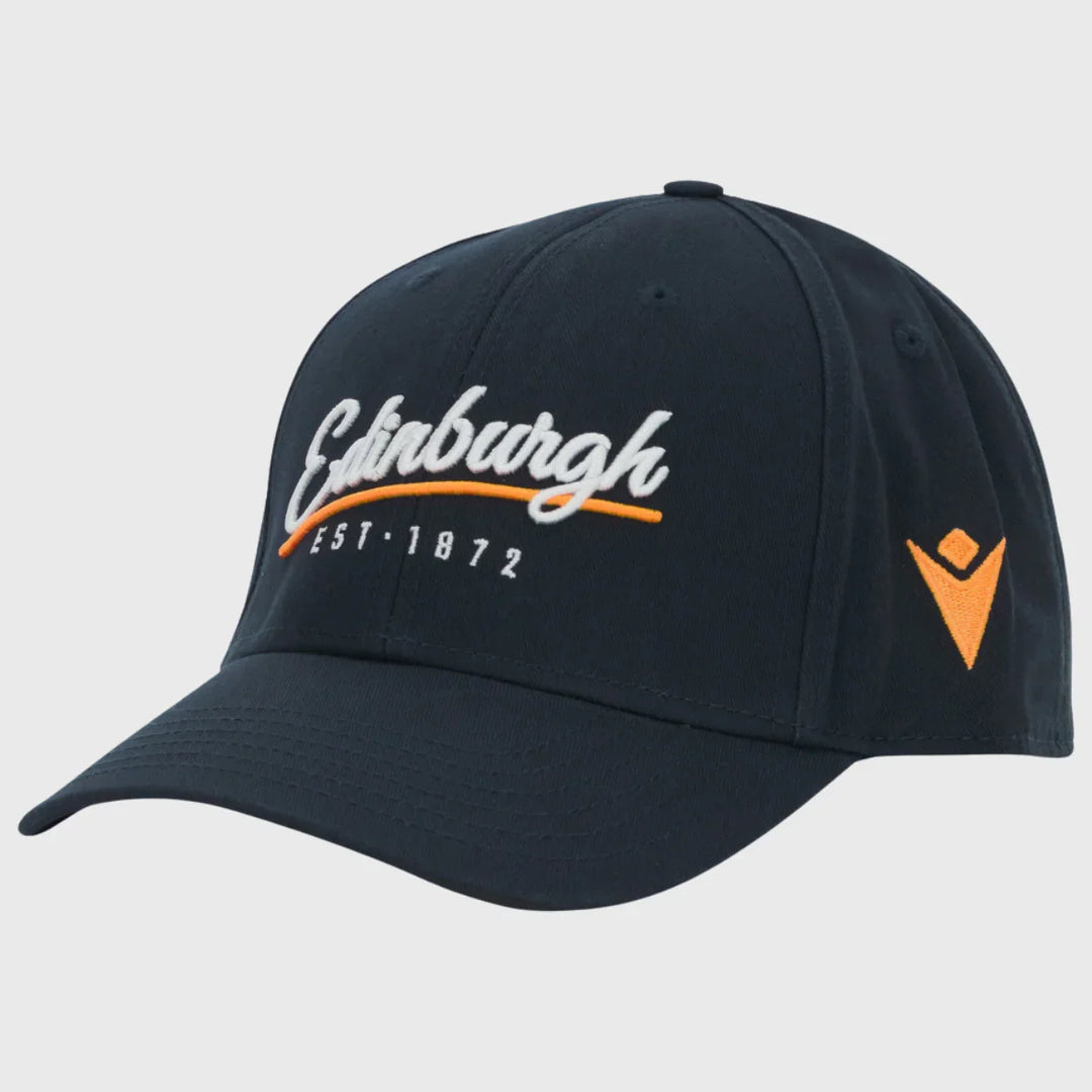 Macron Edinburgh Rugby Curved Visor Cap 2025/26 - Rugbystuff.com