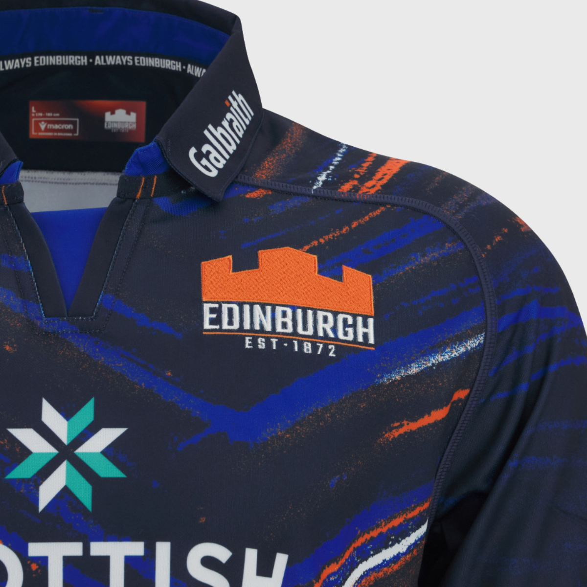 Macron Edinburgh Home Replica Rugby Shirt 2025/26 - Rugbystuff.com