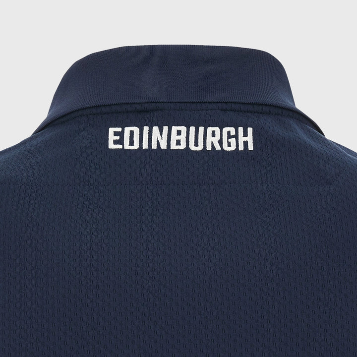 Macron Edinburgh Rugby Travel Polo Shirt 2023/24 - Rugbystuff.com