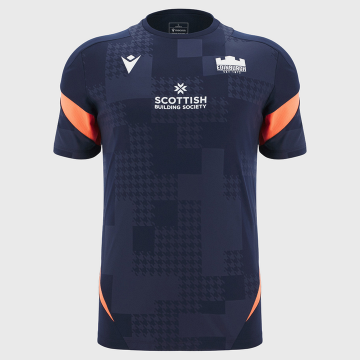 Macron Edinburgh Rugby Poly Tee 2025/26 - Rugbystuff.com