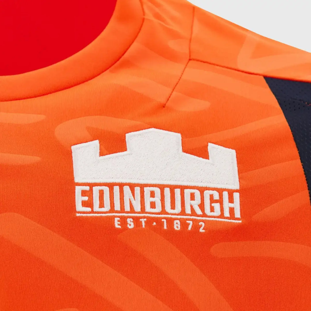 MacronEdinburghRugbyPolyTeeOrange_2 - Rugbystuff.com