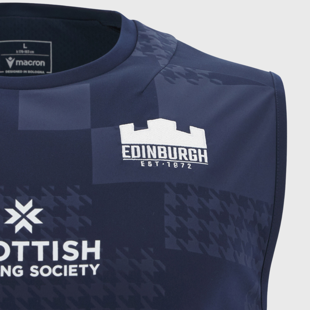 Macron Edinburgh Rugby Sleeveless Poly Tee 2025/26 - Rugbystuff.com