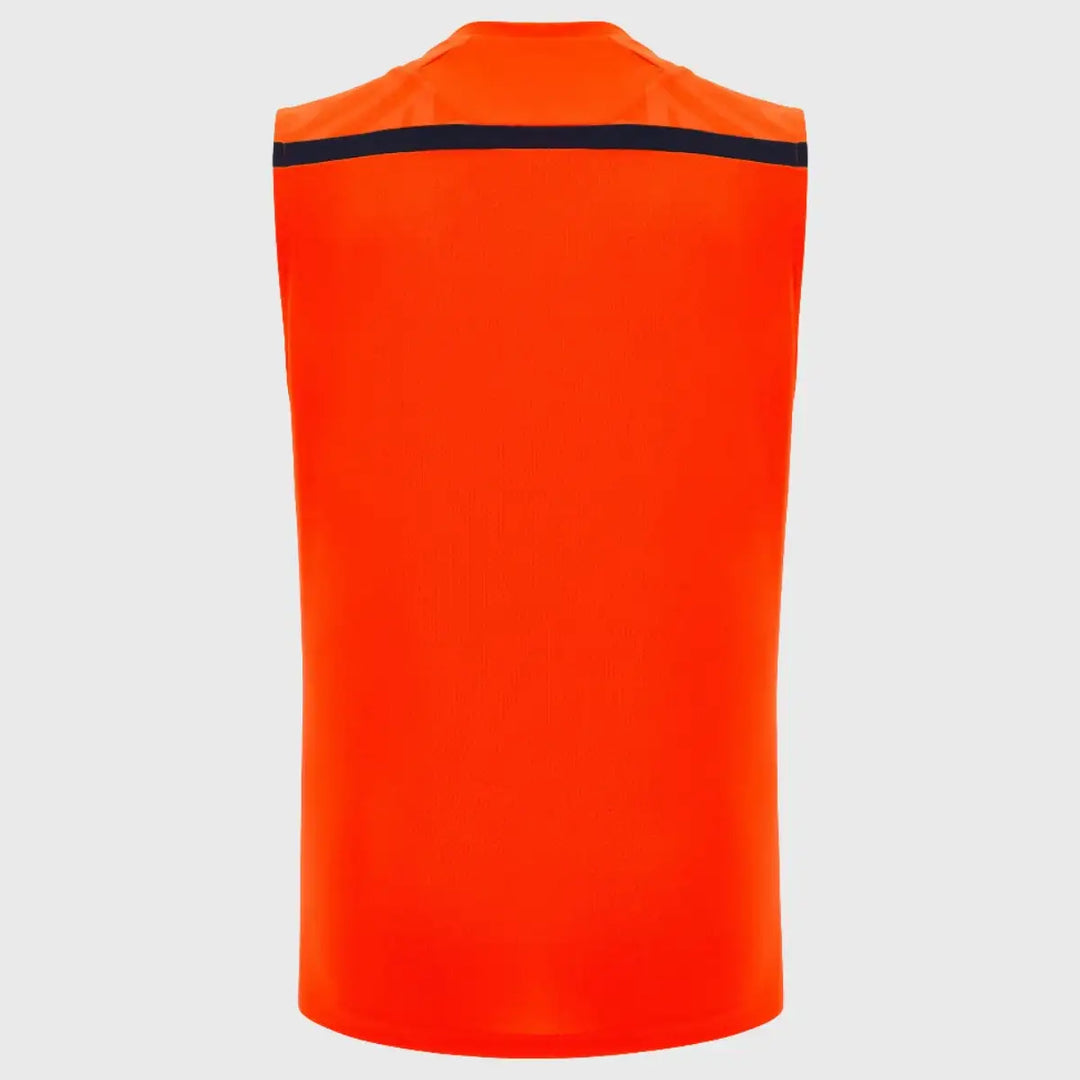 MacronEdinburghRugbySleevelessPolyTeeOrange - Rugbystuff.com