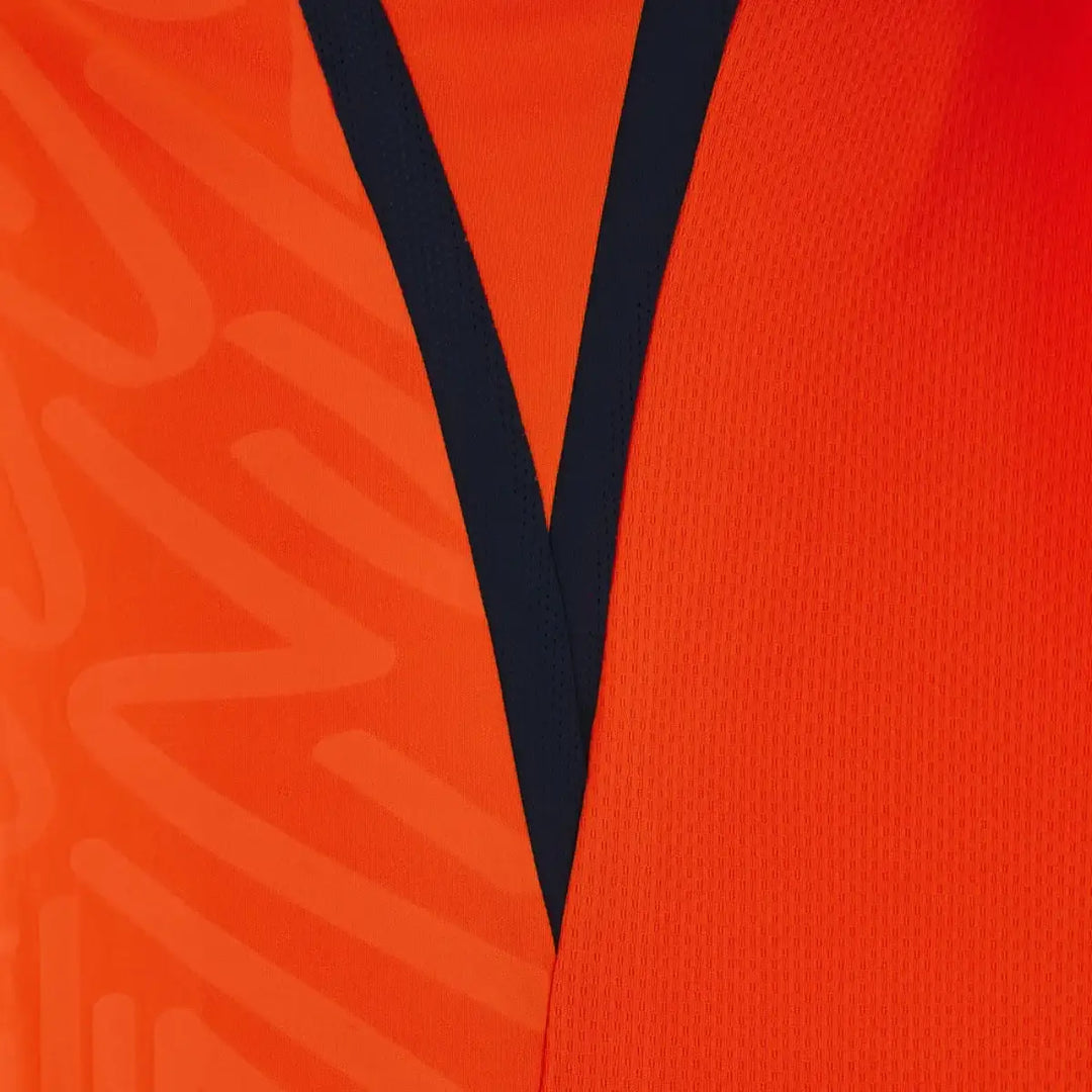 MacronEdinburghRugbySleevelessPolyTeeOrange_2 - Rugbystuff.com