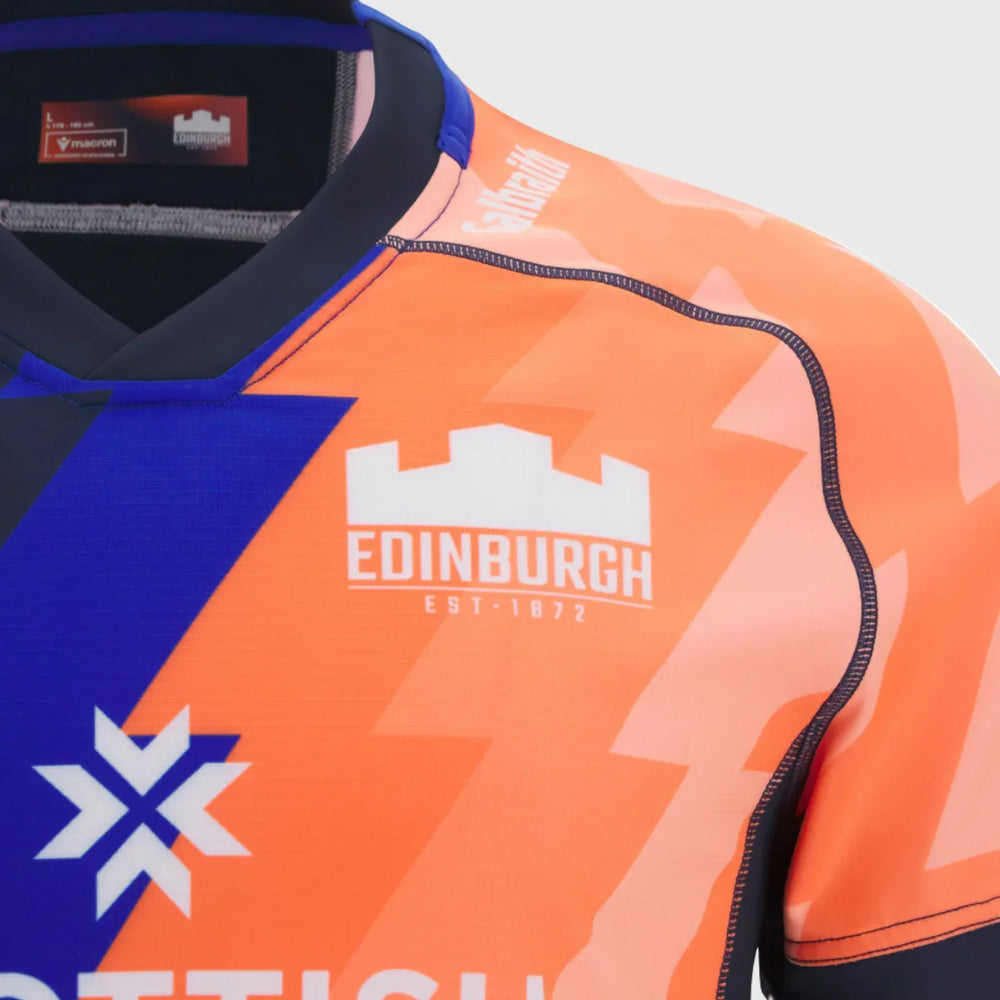 Macron Edinburgh Kid's Training Rugby Shirt 2025/26 - Rugbystuff.com