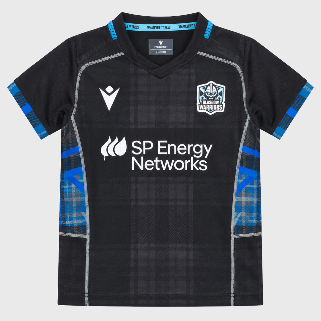 Macron Glasgow Warriors Infant Home Replica Rugby Shirt 2026/27