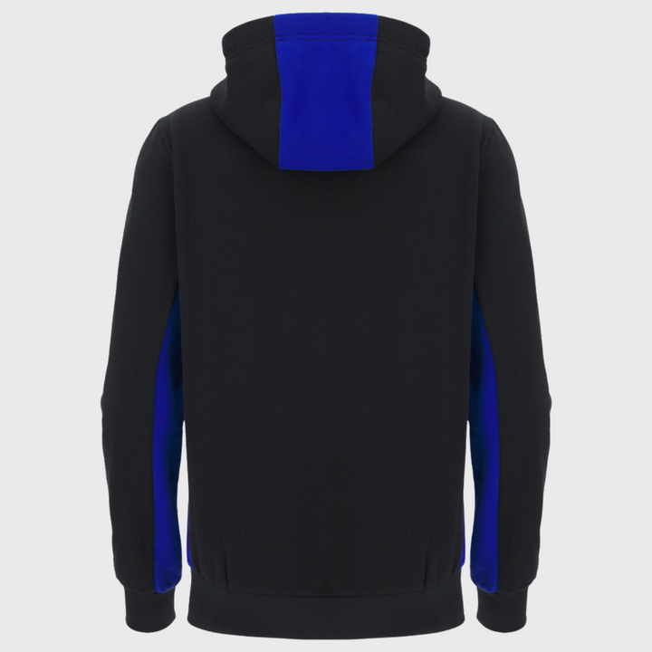 Macron Glasgow Warriors Kid's Rugby Hoody Black/Electric Blue 2025/26 - Rugbystuff.com