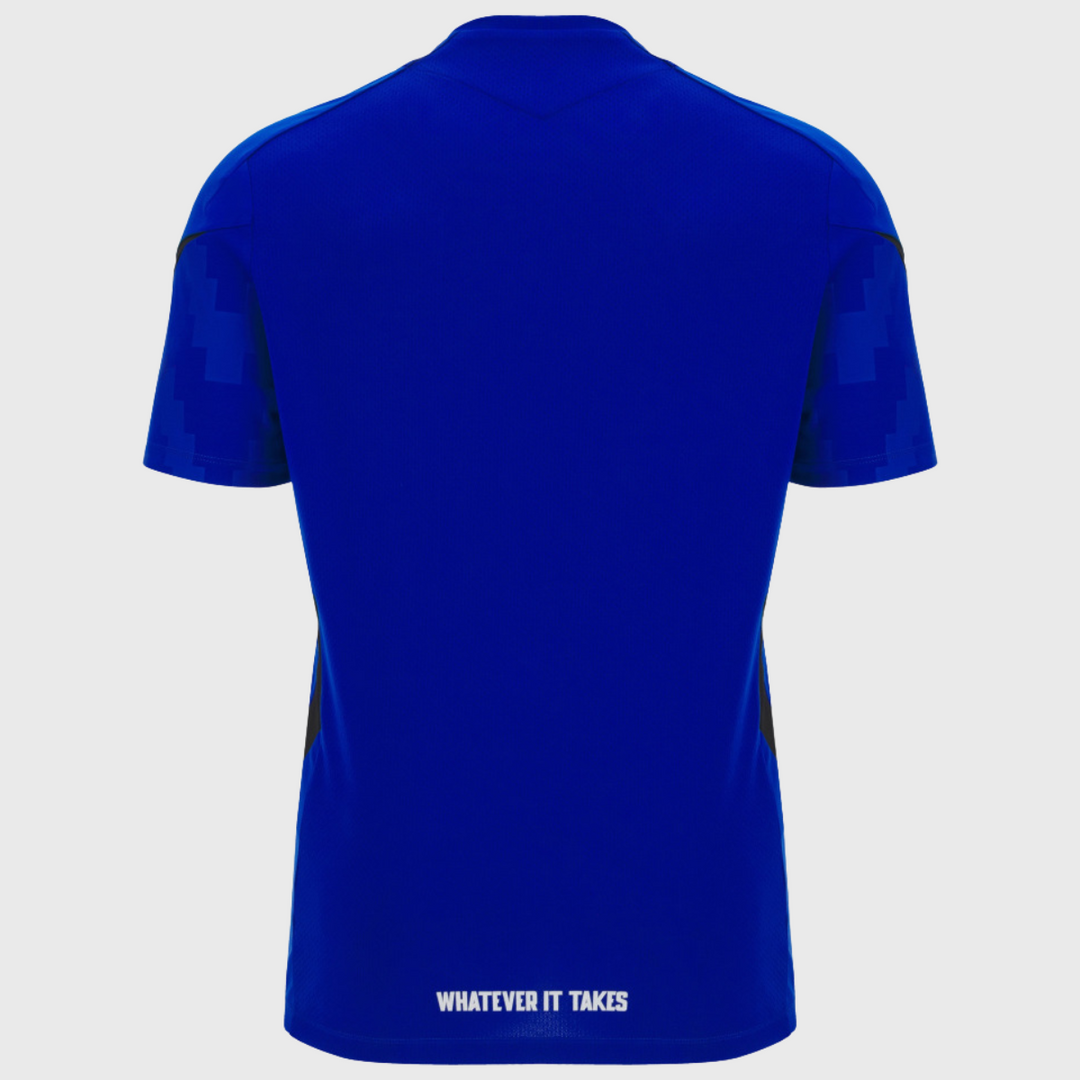 Macron Glasgow Warriors Poly Tee Electric Blue 2025/26 - Rugbystuff.com