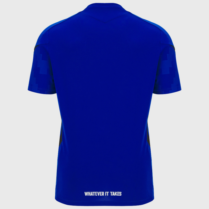 Macron Glasgow Warriors Poly Tee Electric Blue 2025/26 - Rugbystuff.com