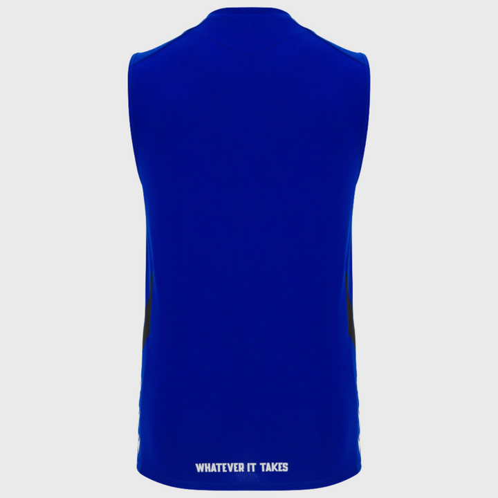 Macron Glasgow Warriors Sleeveless Poly Tee Electric Blue 2025/26 - Rugbystuff.com