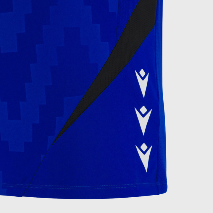 Macron Glasgow Warriors Sleeveless Poly Tee Electric Blue 2025/26 - Rugbystuff.com