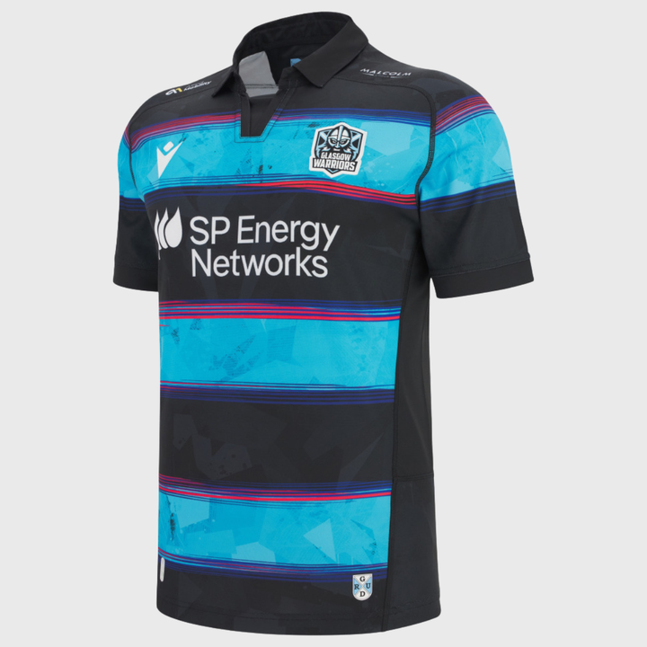 Macron Glasgow Warriors Kid's Euro Replica Rugby Shirt 2025/26
