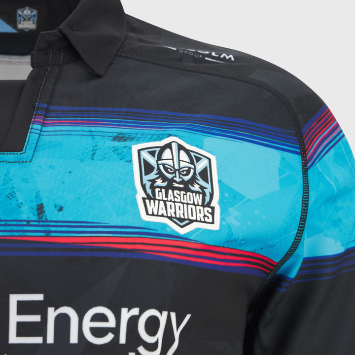 Macron Glasgow Warriors Kid's Euro Replica Rugby Shirt 2025/26