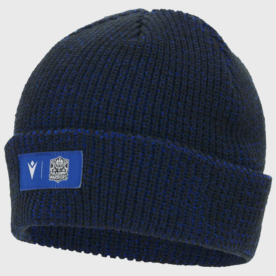Macron Glasgow Warriors Waffle Beanie Hat 2025/26 - Rugbystuff.com
