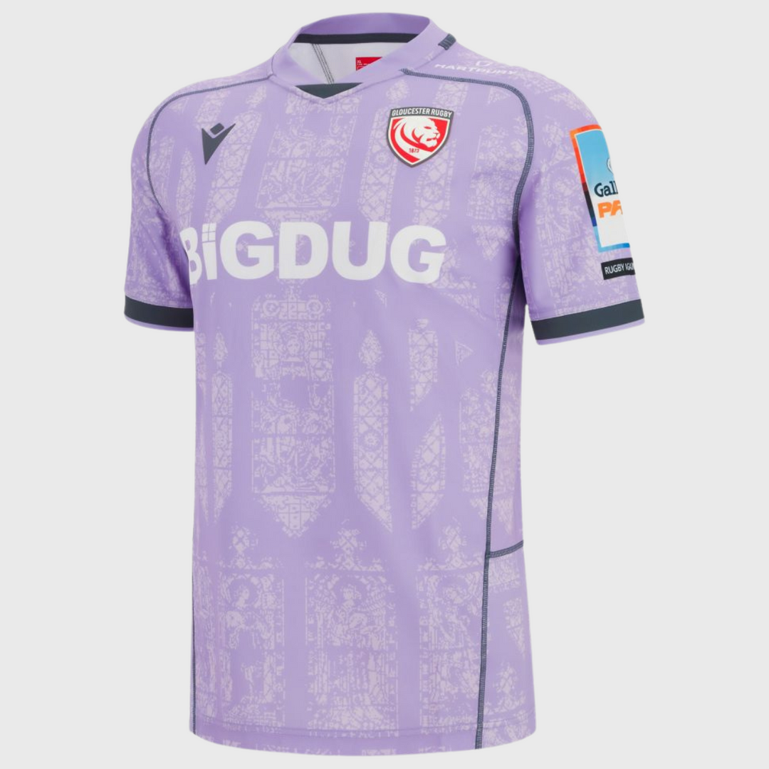 Macron Gloucester Away Replica Rugby Shirt 2025/26 - Rugbystuff.com