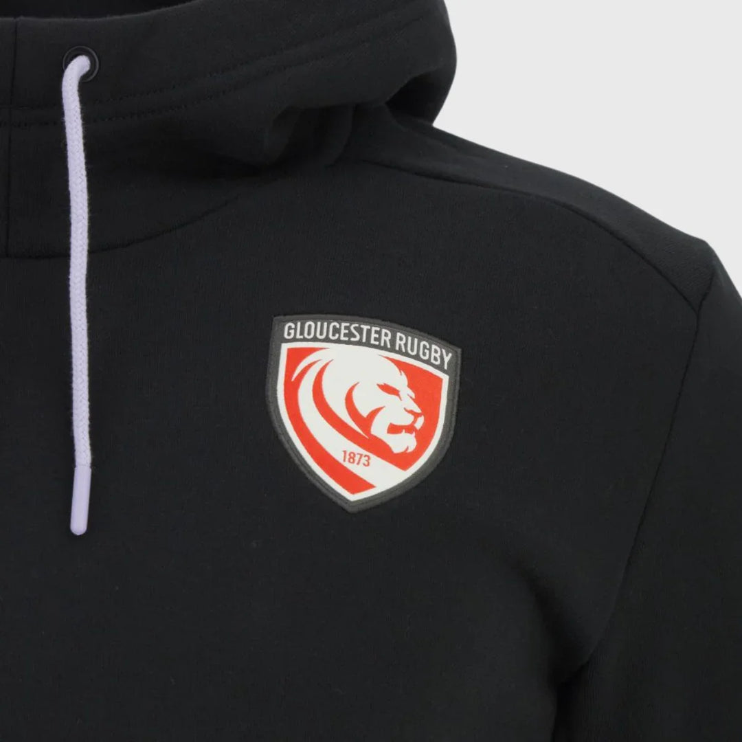 Macron Gloucester Rugby Hoody 2025/26 - Rugbystuff.com