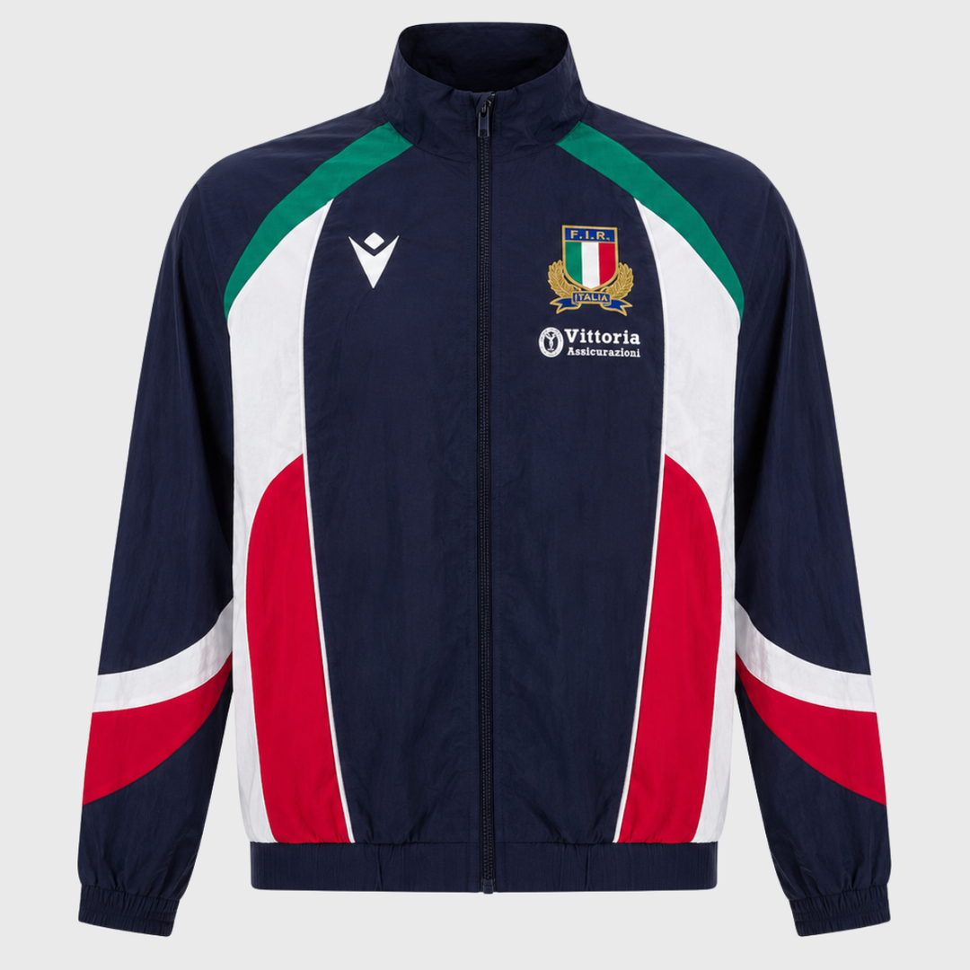 Macron Italy Rugby Warm Up Heritage Jacket 2026/27