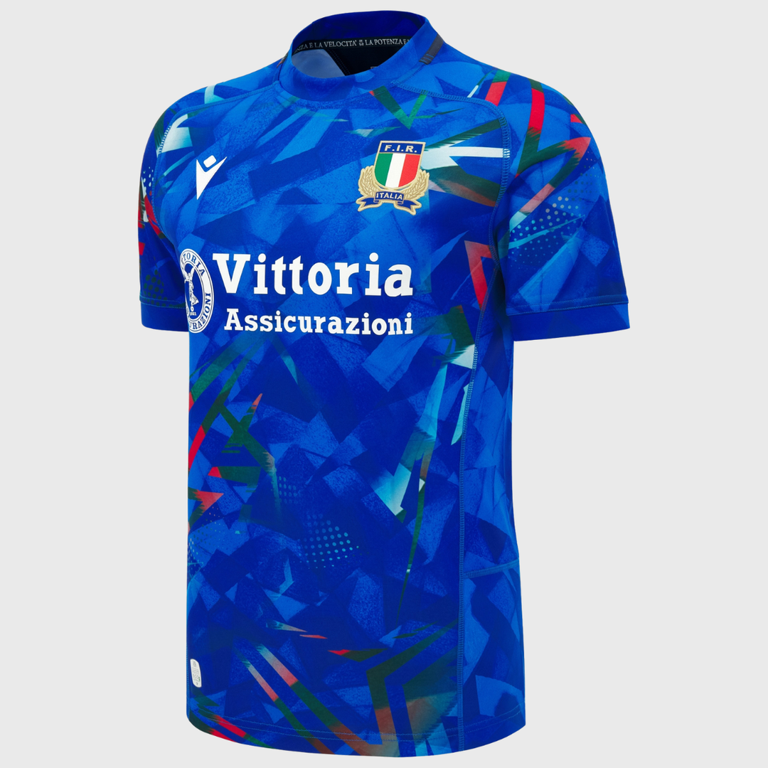 Macron Italy Men's Home Replica Rugby Shirt 2026/27