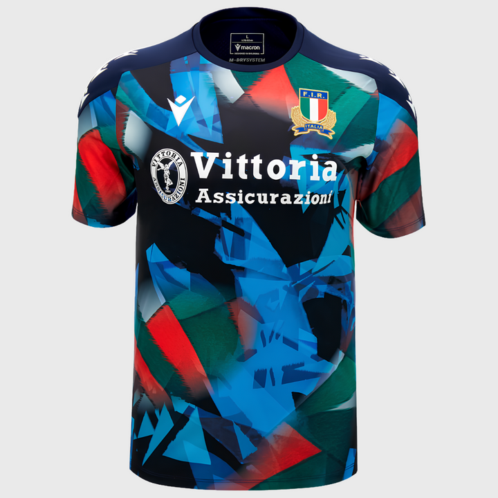 Macron Italy Rugby Player's Poly Tee 2026/27