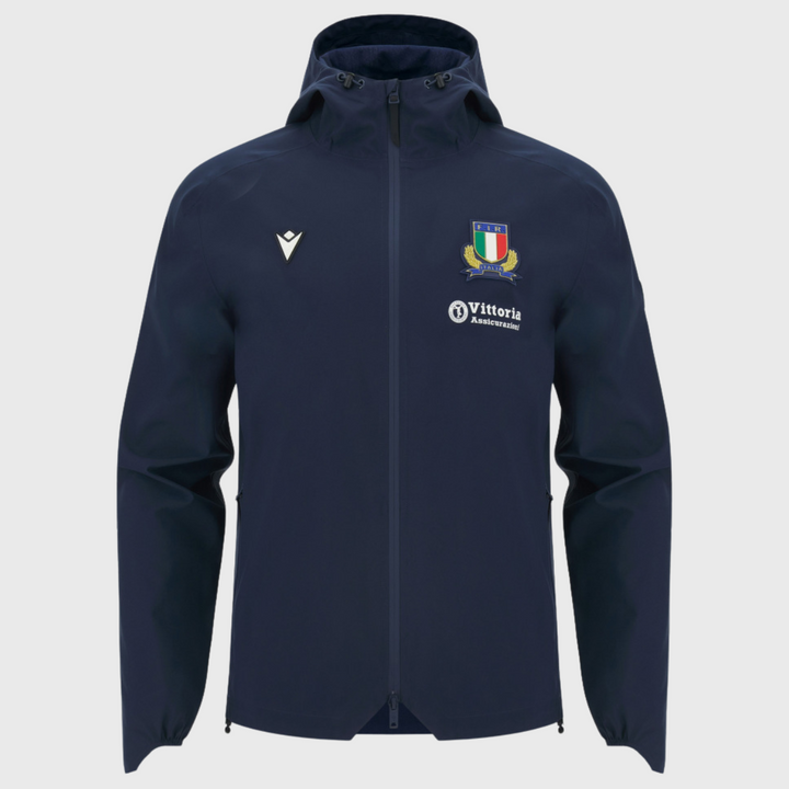 Macron Italy Rugby Athleisure Rain Jacket 2026/27