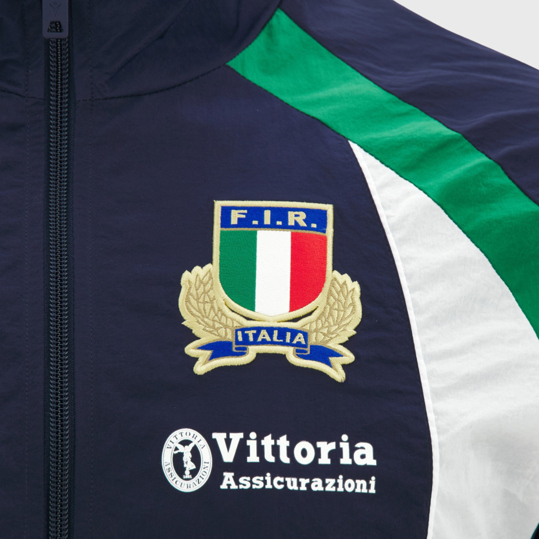 Macron Italy Rugby Warm Up Heritage Jacket 2026/27
