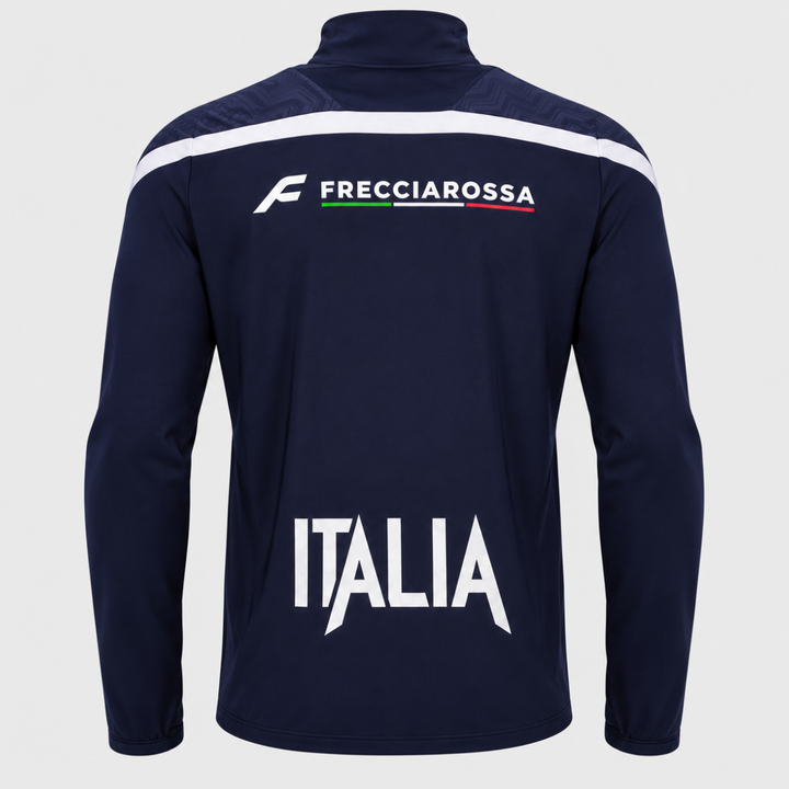 Macron Italy Rugby Player's 1/4 Zip Training Top 2026/27