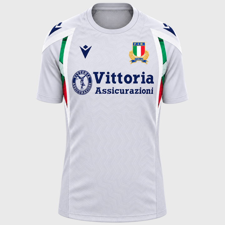 Macron Italy Rugby Staff Poly Tee 2026/27