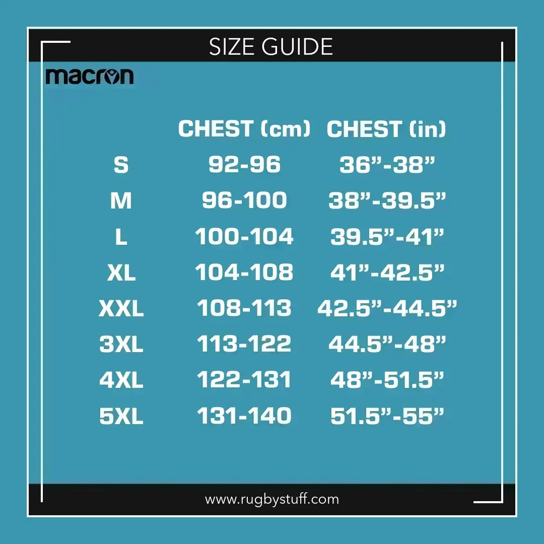 Adidas rugby shirt size guide sales