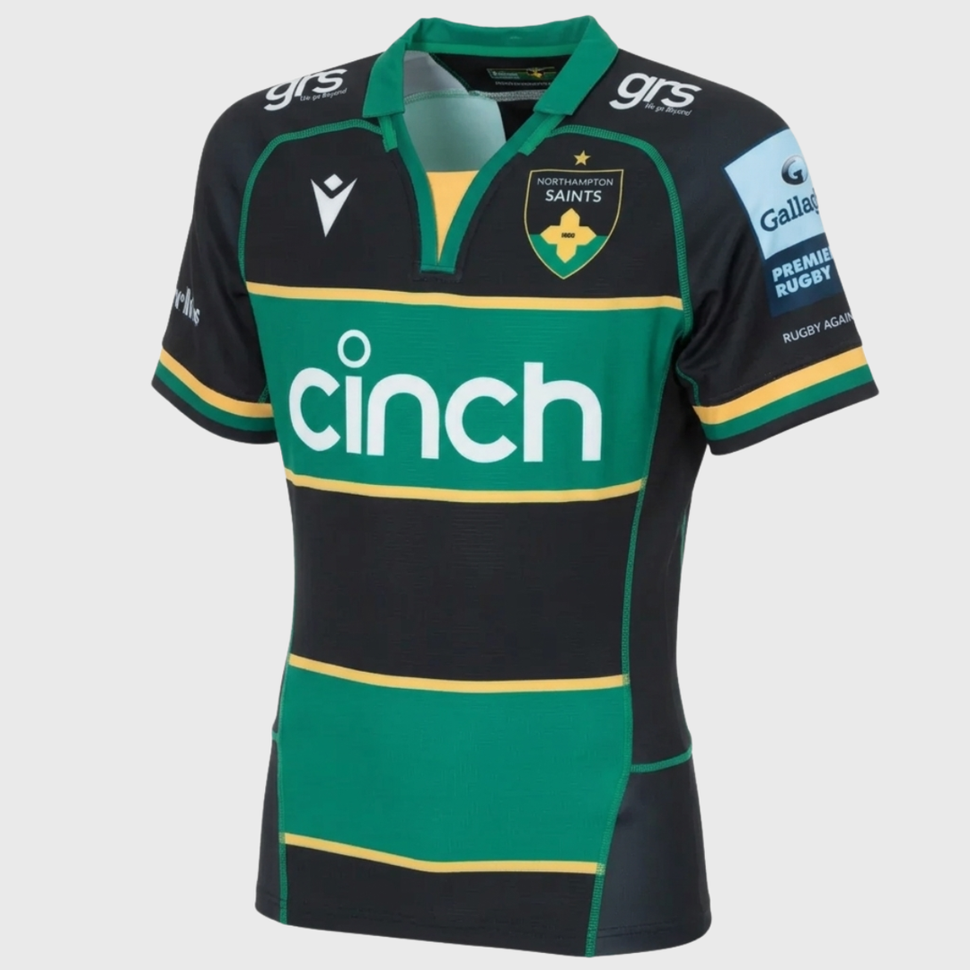 Macron Northampton Saints Home Slim Fit Rugby Shirt 2024/25 - Rugbystuff.com
