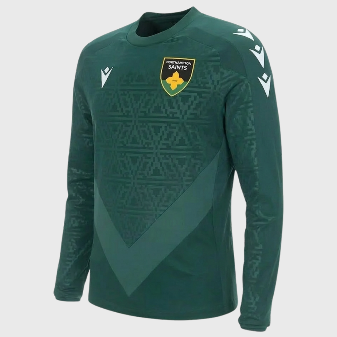 Macron Northampton Saints Crew Sweatshirt 2024/25 - Rugbystuff.com