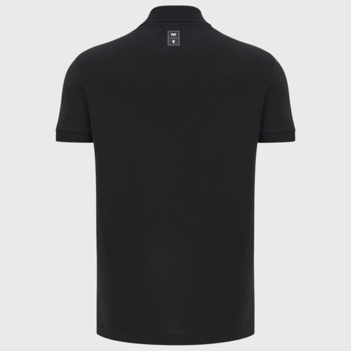 Macron Ospreys Rugby Athleisure Cotton Polo Shirt Black 2026/27