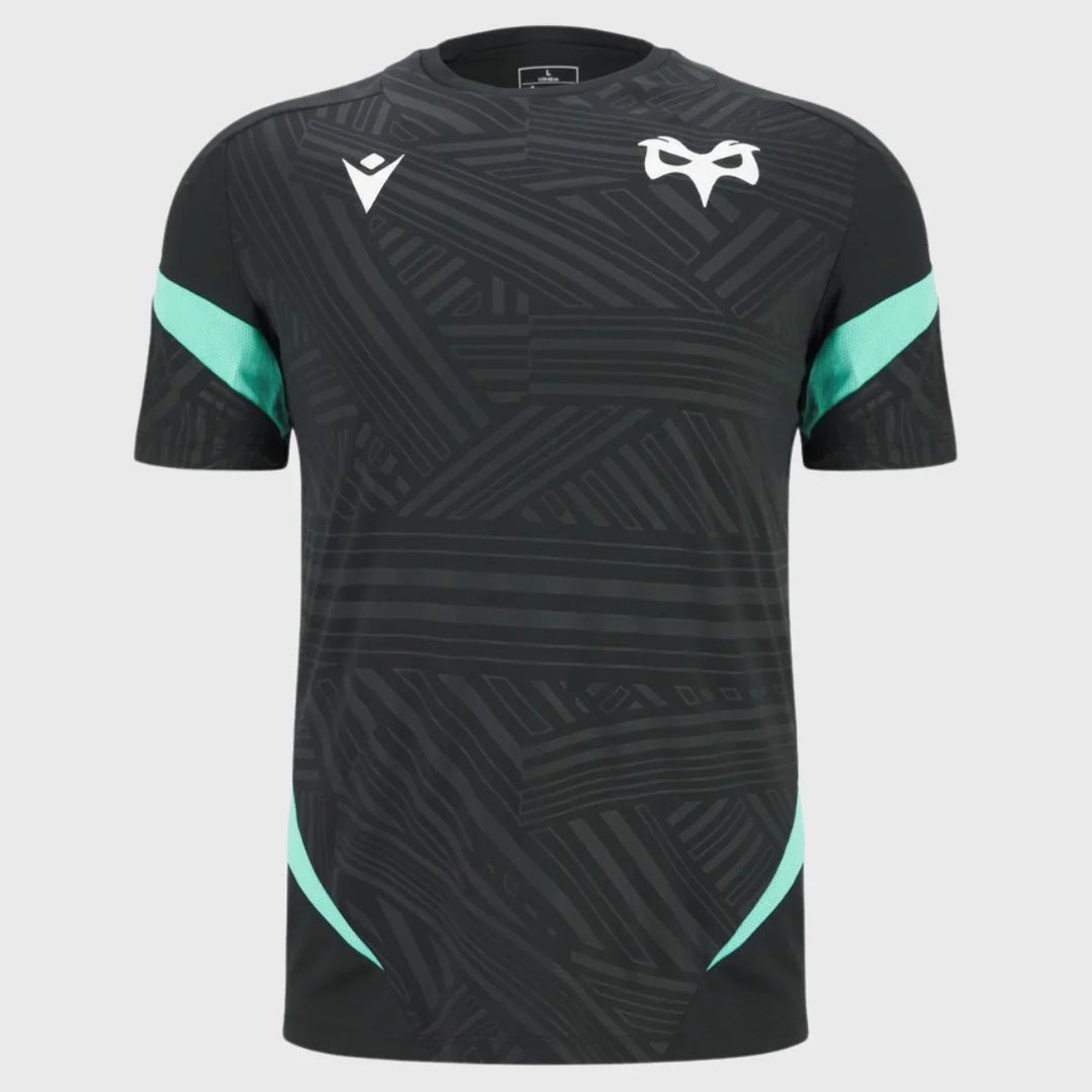 Macron Ospreys Poly Tee 2025/26 - Rugbystuff.com