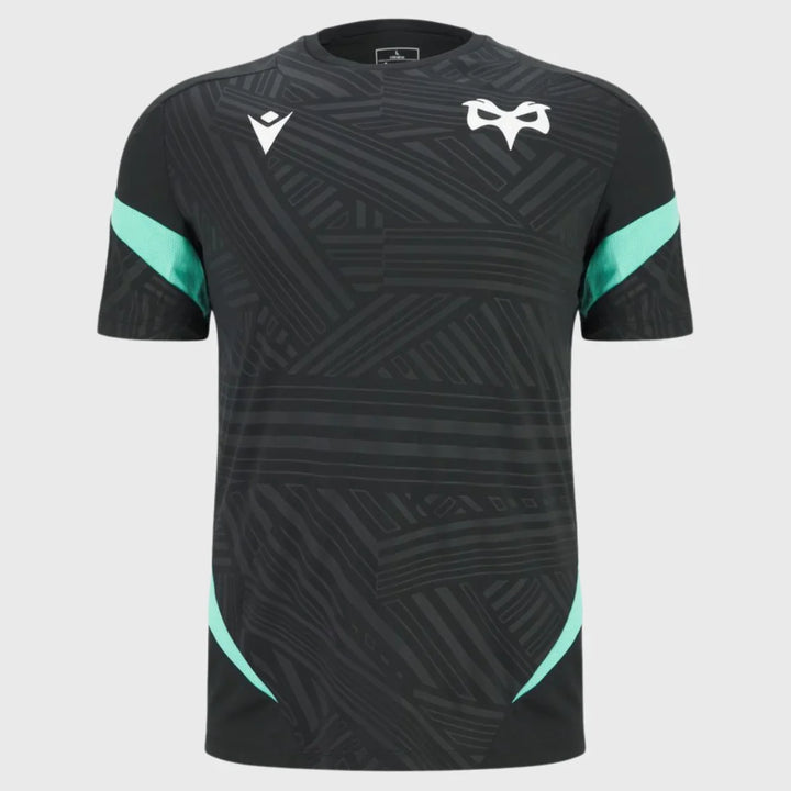 Macron Ospreys Poly Tee 2025/26 - Rugbystuff.com