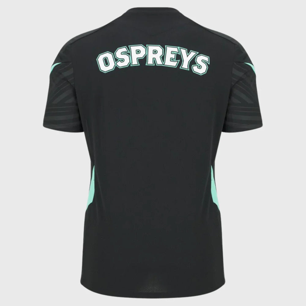 Macron Ospreys Poly Tee 2025/26 - Rugbystuff.com