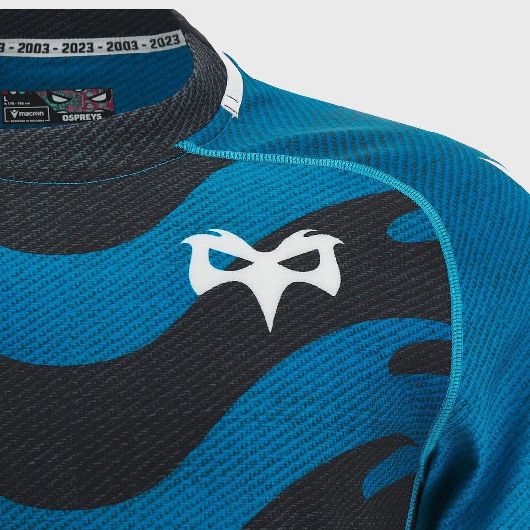 Macron Ospreys Training Rugby Jersey 2023/24 - Rugbystuff.com