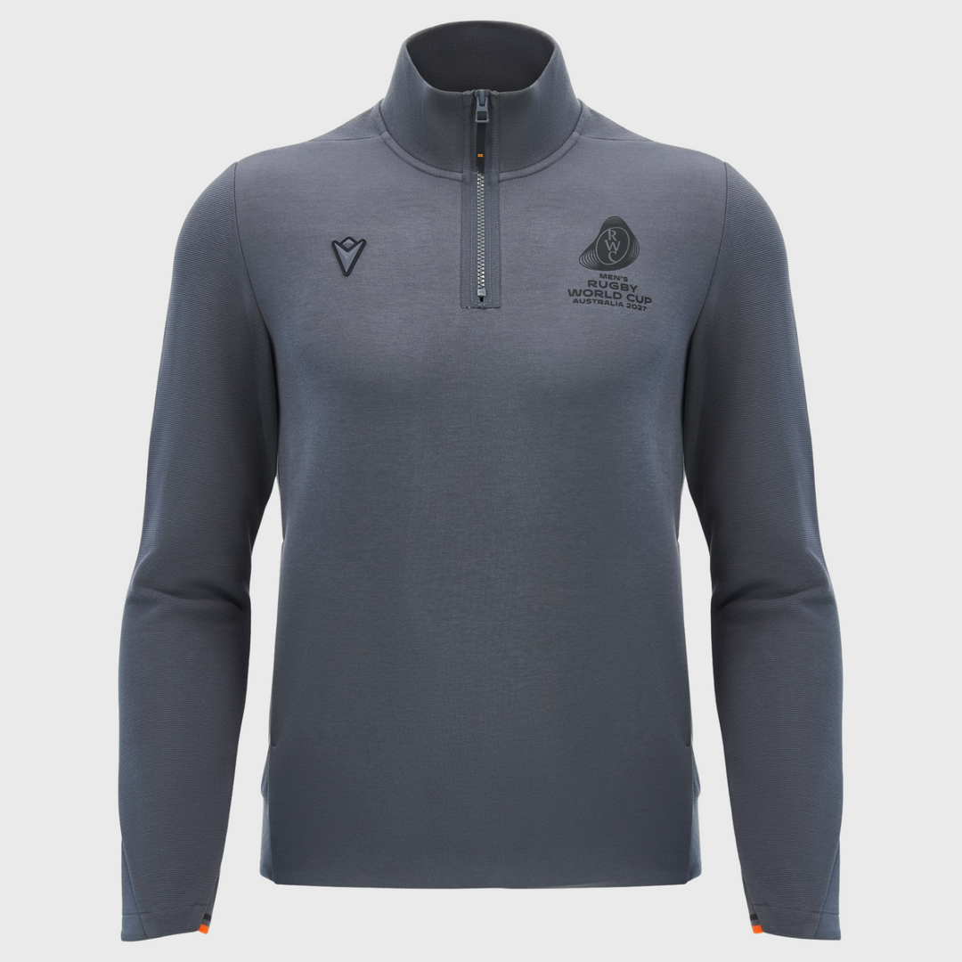 Macron Rugby World Cup 2027 Athleisure 1/4 Zip Anthracite