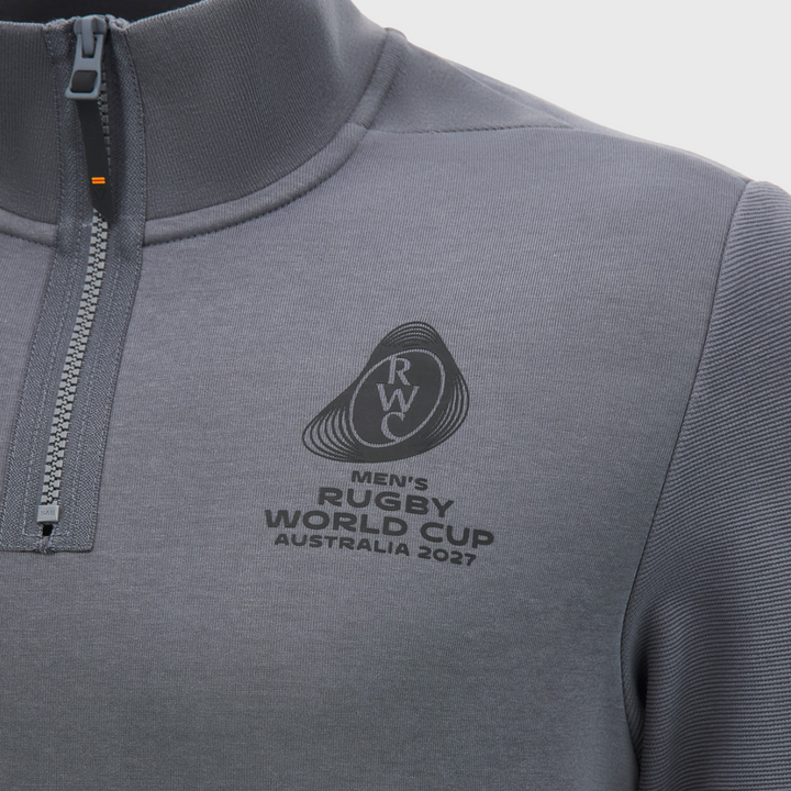 Macron Rugby World Cup 2027 Athleisure 1/4 Zip Anthracite