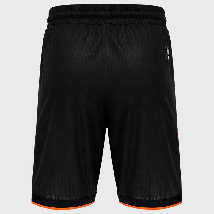 Macron Rugby World Cup 2027 Kid's Indigenous Basketball Shorts Black/Orange