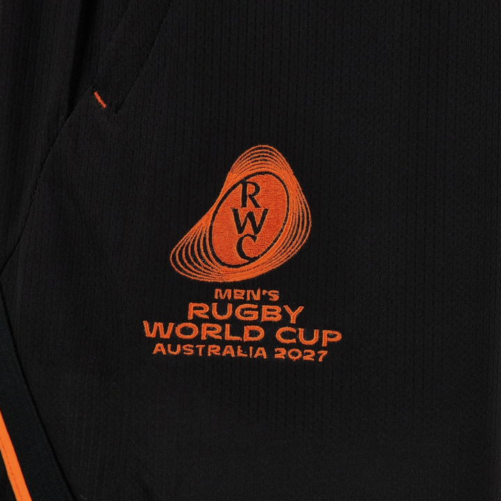 Macron Rugby World Cup 2027 Kid's Indigenous Basketball Shorts Black/Orange