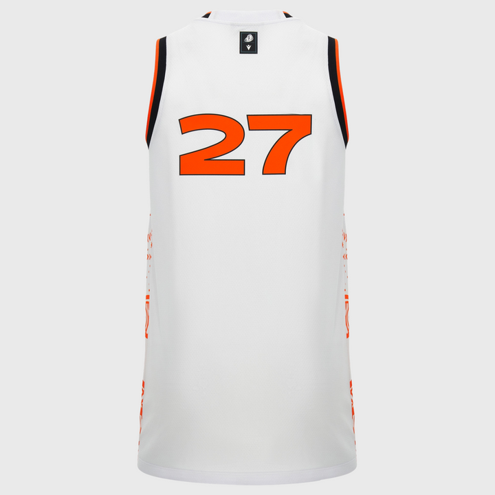 Macron Rugby World Cup 2027 Indigenous Basketball Singlet White/Orange