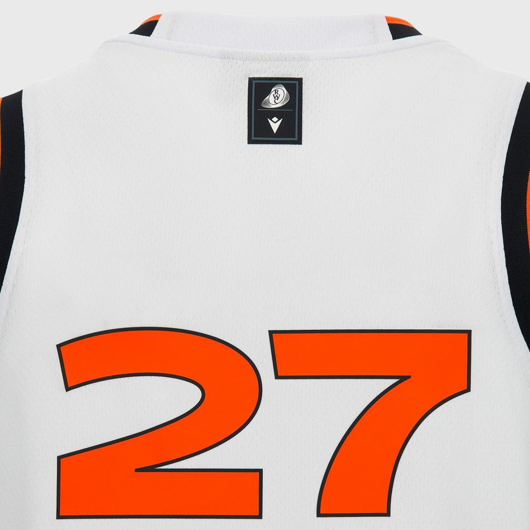 Macron Rugby World Cup 2027 Indigenous Basketball Singlet White/Orange