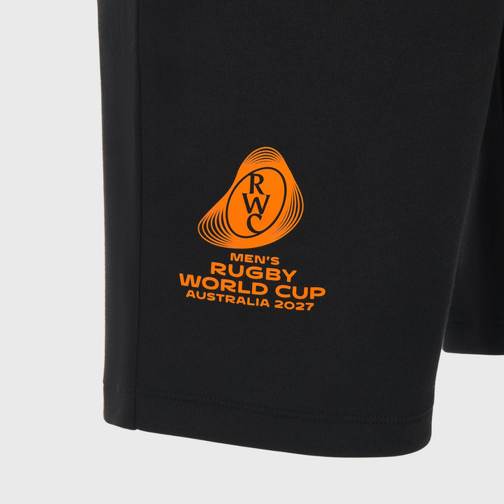 Macron Rugby World Cup 2027 Cotton Bermuda Shorts Black/Orange