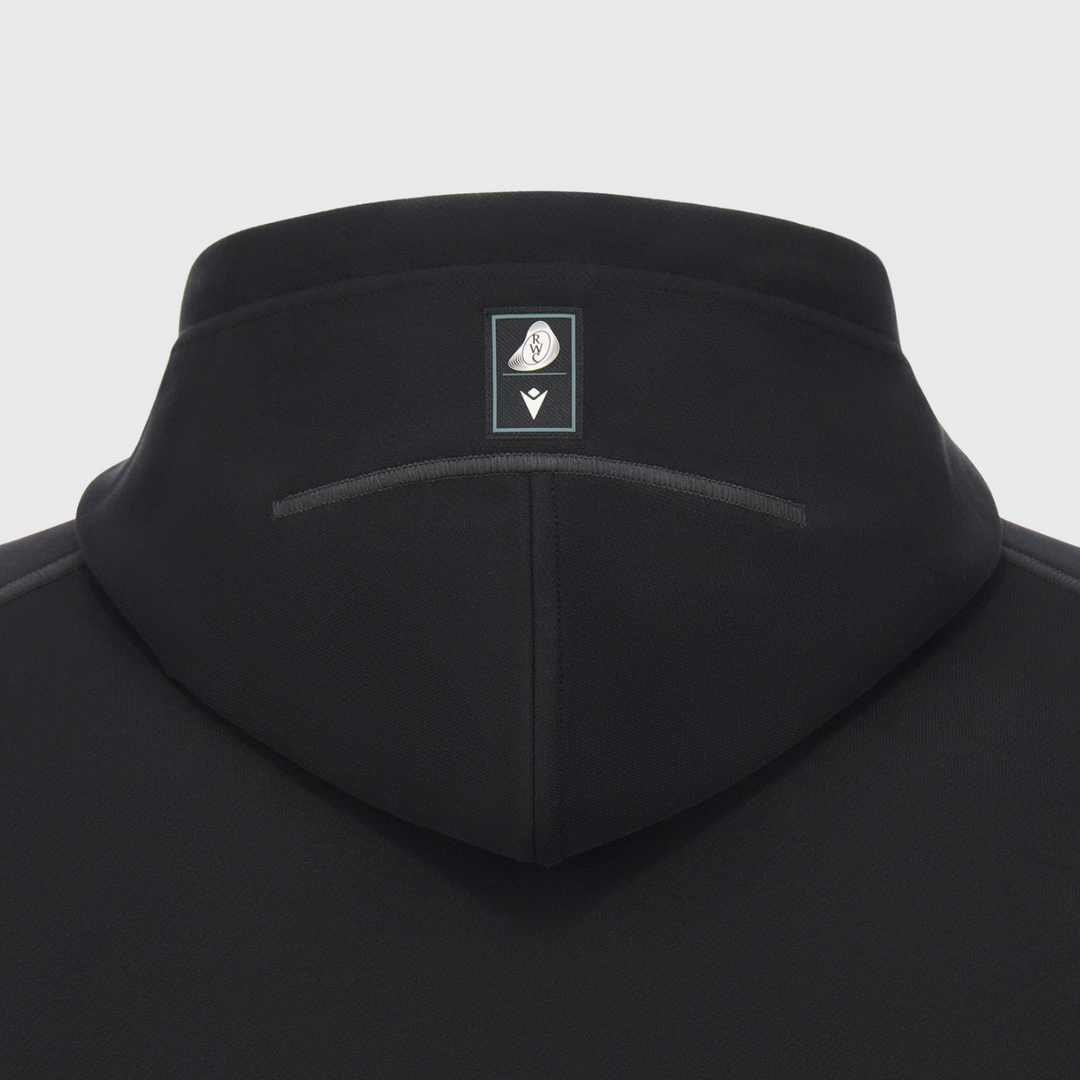 Macron Rugby World Cup 2027 Brushed Cotton Fleece Hoody Black/Orange